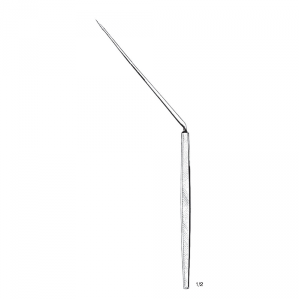 POLITZER Paracentesis Needle. Angled Horizontal